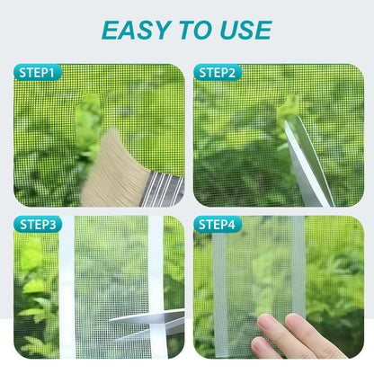 🔥 Self-Adhesive DIY Window Screen Repair Tape – Quick Fix for Holes & Tears, Easy No-Tool Repair ✨🛠️