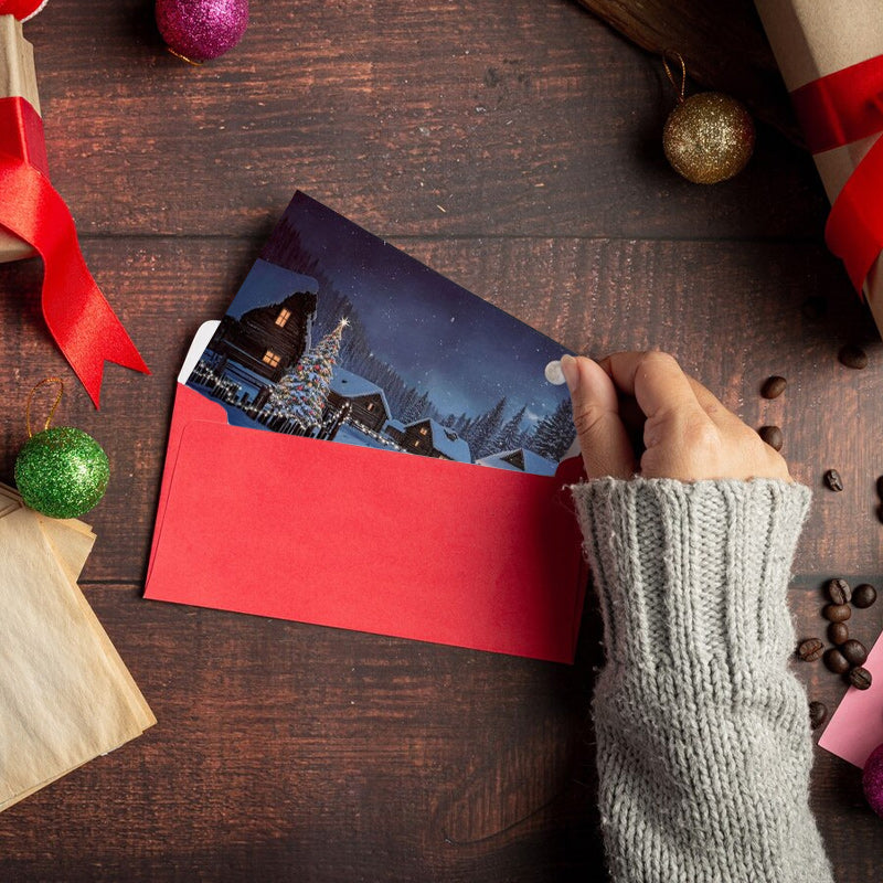 ✨ Creative Christmas Greeting Card with Temperature Change