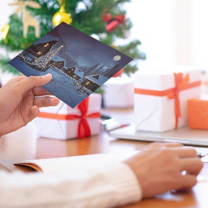 ✨ Creative Christmas Greeting Card with Temperature Change