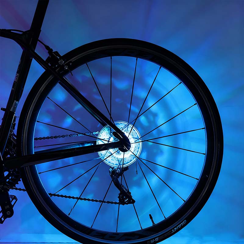 🚴 50% OFF! 💫 LED Bike Hub Light – Waterproof, Easy to Install & 8 Colour Modes 🌈