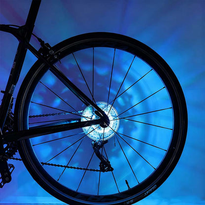 🚴 50% OFF! 💫 LED Bike Hub Light – Waterproof, Easy to Install & 8 Colour Modes 🌈