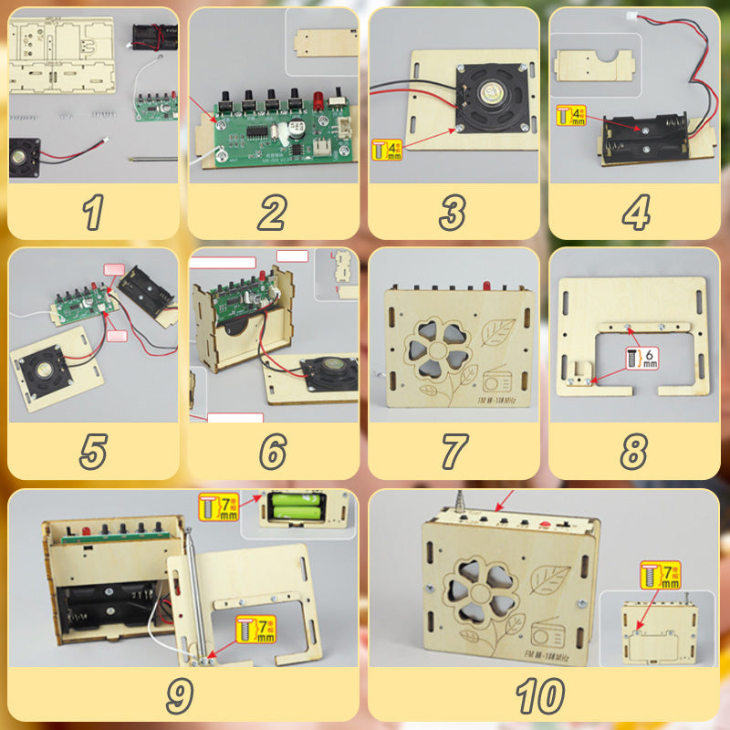 💥BLACK FRIDAY SALE 50% OFF💥Educational Children Toys DIY Mini Radio