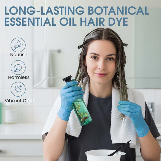 🎄 Christmas Special Offer! 🎁 BOTANICAL HAIR COLOR - 98% Natural Ingredients, Gray Coverage and Intense Shine, Plant-Based Care with Essential Oils 🌸🧴