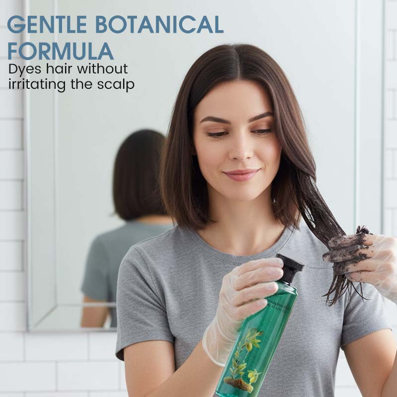 🎄 Christmas Special Offer! 🎁 BOTANICAL HAIR COLOR - 98% Natural Ingredients, Gray Coverage and Intense Shine, Plant-Based Care with Essential Oils 🌸🧴