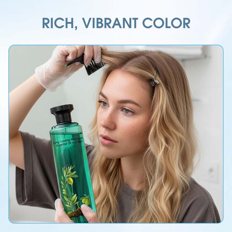 🎄 Christmas Special Offer! 🎁 BOTANICAL HAIR COLOR - 98% Natural Ingredients, Gray Coverage and Intense Shine, Plant-Based Care with Essential Oils 🌸🧴