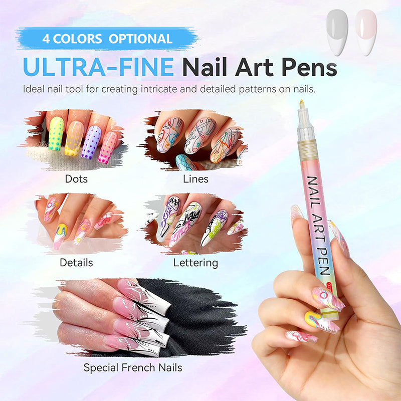 🎁 12-Color Professional Nail Art Pen Set – Ultra-Precise 0.7 mm Tip & Quick Drying ✨💅
