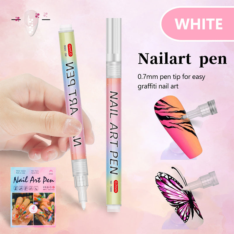 🎁 12-Color Professional Nail Art Pen Set – Ultra-Precise 0.7 mm Tip & Quick Drying ✨💅