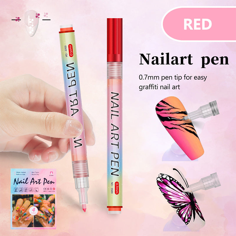 🎁 12-Color Professional Nail Art Pen Set – Ultra-Precise 0.7 mm Tip & Quick Drying ✨💅