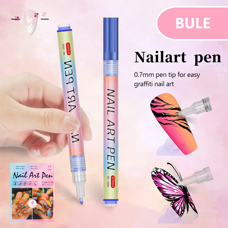 🎁 12-Color Professional Nail Art Pen Set – Ultra-Precise 0.7 mm Tip & Quick Drying ✨💅