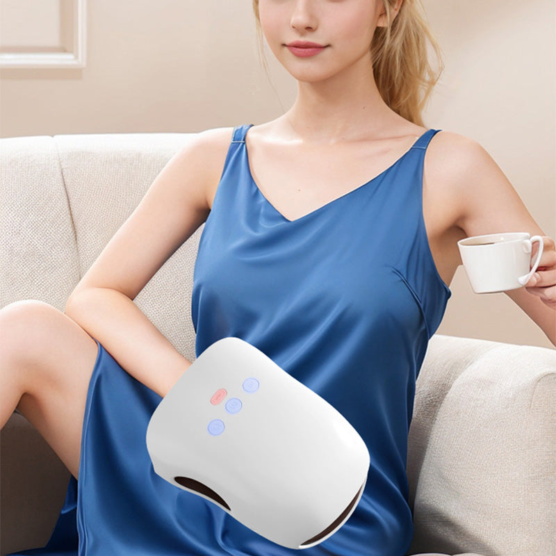 3-Speed Cordless Hand Massager with Heat & Compression