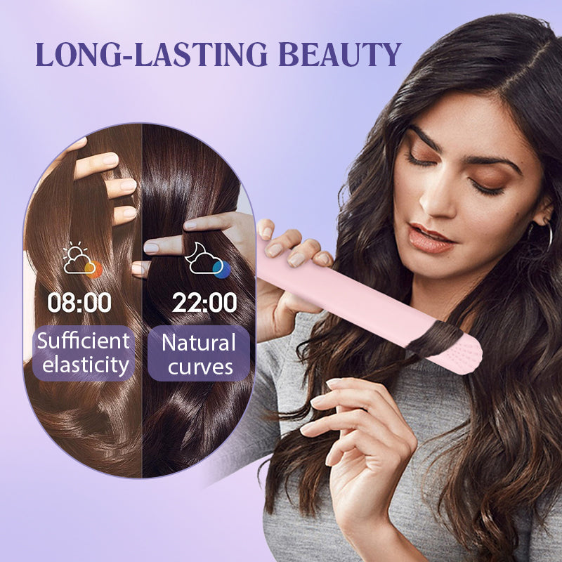 2-in-1 Mini Curling Wand & Flat Iron Hair Straightener