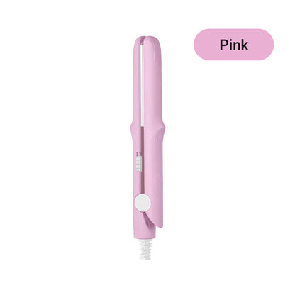 2-in-1 Mini Curling Wand & Flat Iron Hair Straightener