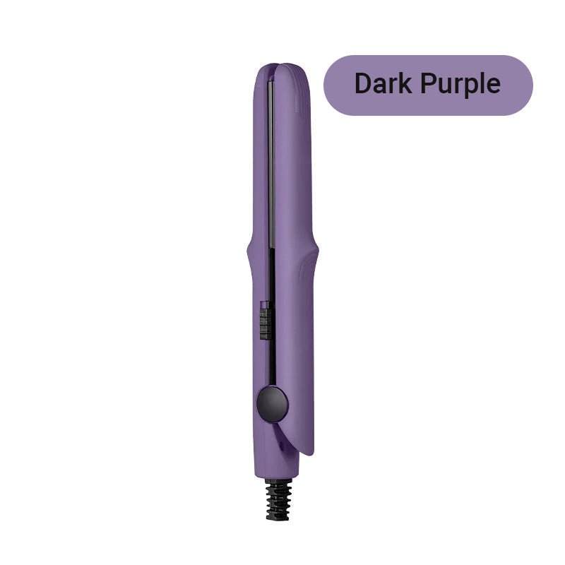 2-in-1 Mini Curling Wand & Flat Iron Hair Straightener