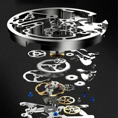 ⌚Time-Limited 50% OFF NOW! 🔥Men's Waterproof Roman Skeleton Automatic Mechanical Watch