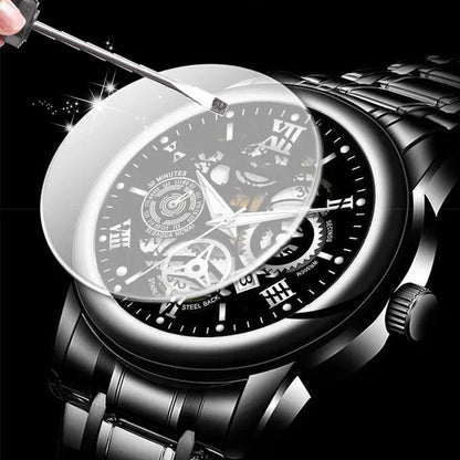 ⌚Time-Limited 50% OFF NOW! 🔥Men's Waterproof Roman Skeleton Automatic Mechanical Watch