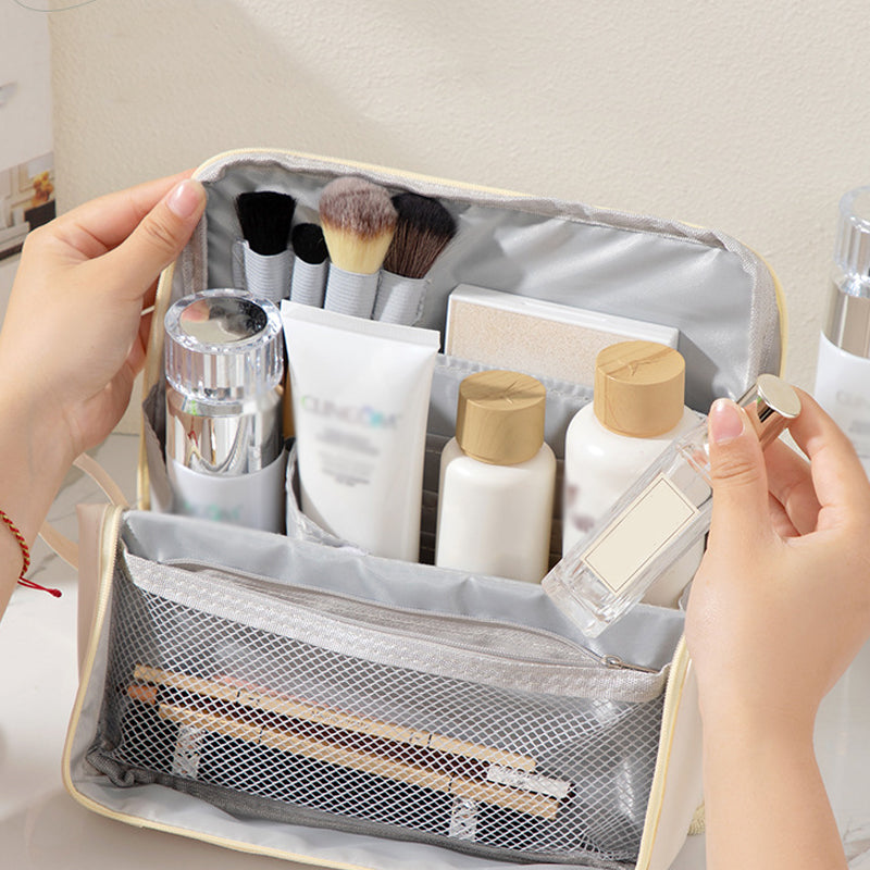🔥Hot Sale🔥Stylish Handheld Partitioned Cosmetic Bag