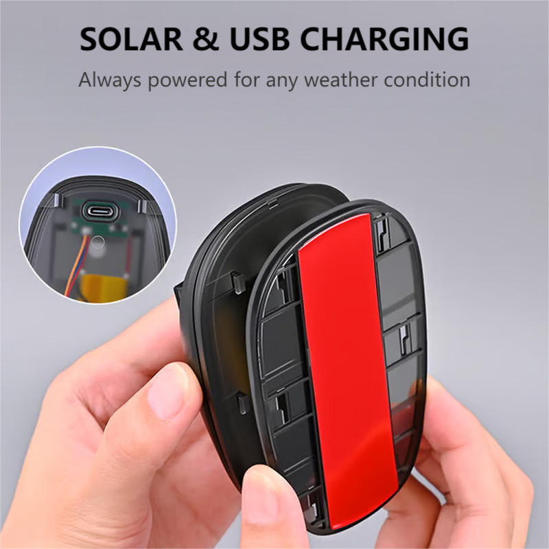 Waterproof Solar Car Roof Light with Remote