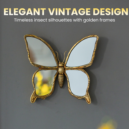 🔥Christmas Limited-Time Offer: 50% OFF!!!&FREE SHIPPING🔥Vintage Mirror Butterfly & Dragonfly Wall Decor