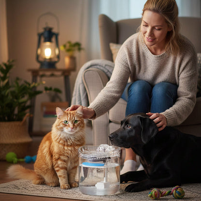 Automatic Pet Water Fountain with Smart Sensor