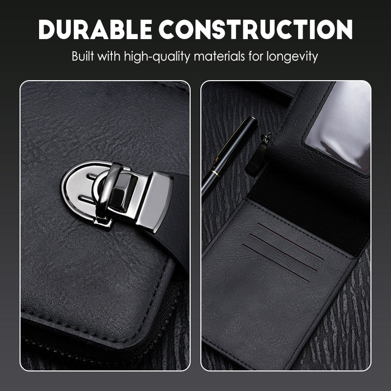 Men's Vintage Compact Zipper Wallet