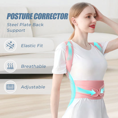 🔥HOT SALE 56%OFF🔥Steel Plate Back Support Posture Corrector