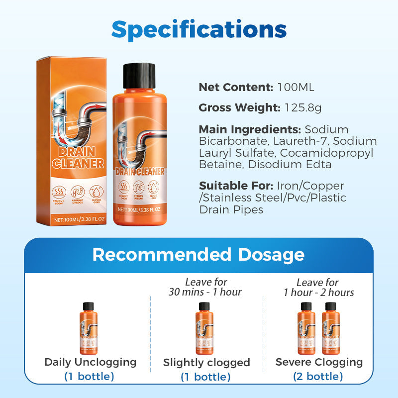 🔥 Hot Sale 🔥4-in-1 Powerful Pipe Unclogging Powder