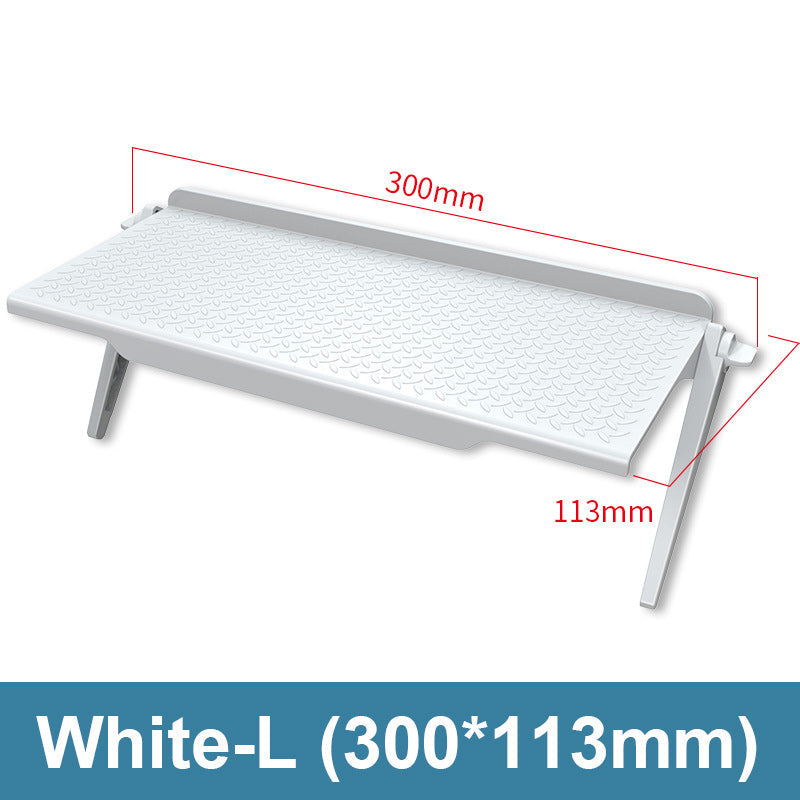 Adjustable TV Top Shelf - No Drilling