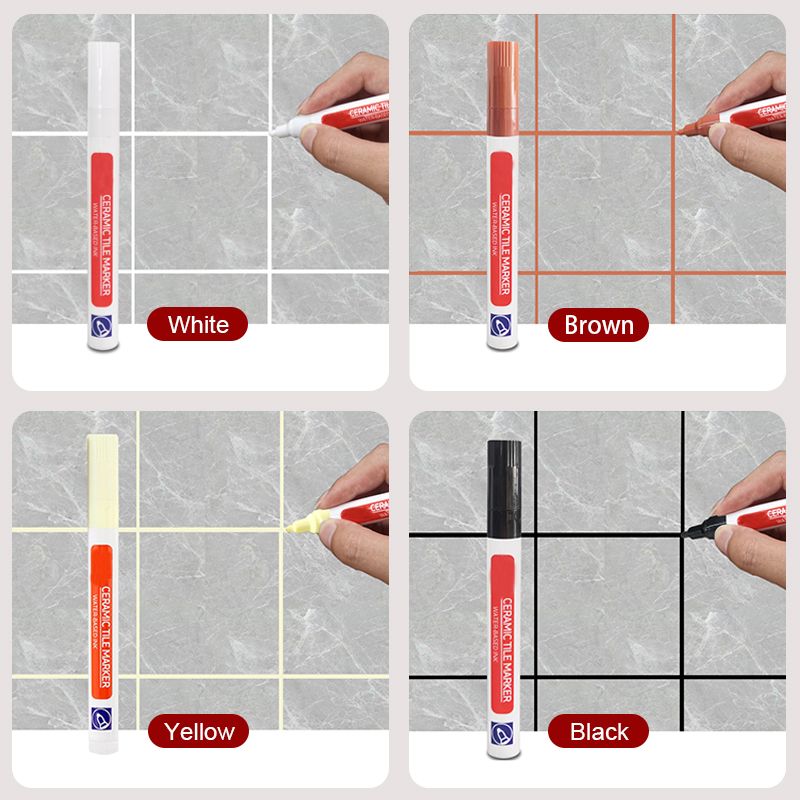 🔥Mold-resistant and waterproof ceramic tile grout pen