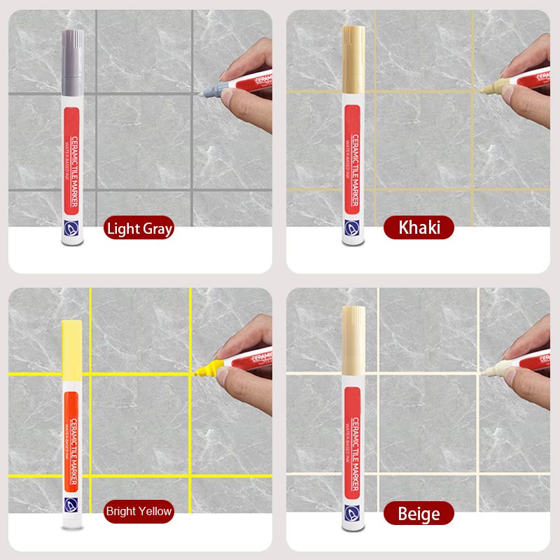 🔥Mold-resistant and waterproof ceramic tile grout pen