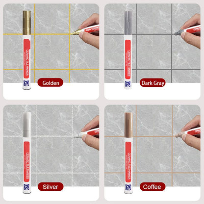 🔥Mold-resistant and waterproof ceramic tile grout pen