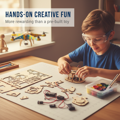 ✈️Kids DIY Wooden Drone Building Kit 🎁💥