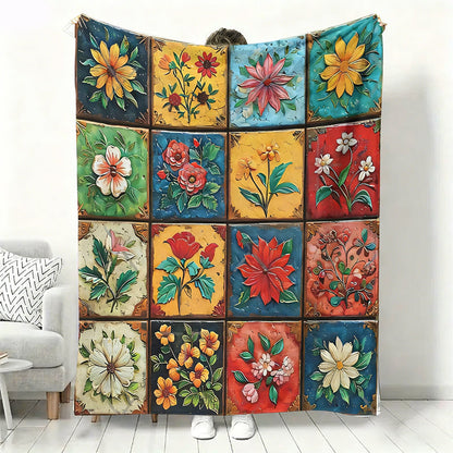 🎁2026 New Arrivals 50% OFF💖Cozy & Soft Floral Flannel Blanket