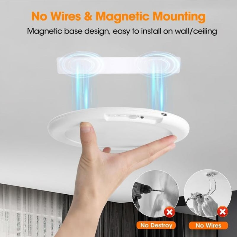 🥳2026 HOT SALE🥳💞50K+ SOLD!🔋👵 50% OFF! Rechargeable Motion Light – Auto on/off, saves energy. No electrician needed. Stick on any ceiling. Peace of mind for seniors. 🕊️🌙
