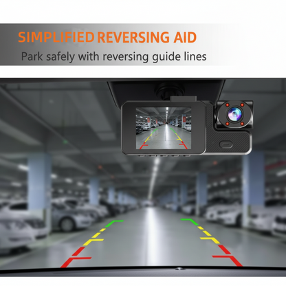 📸 3-Channel 1080P Dash Cam with WiFi🚗