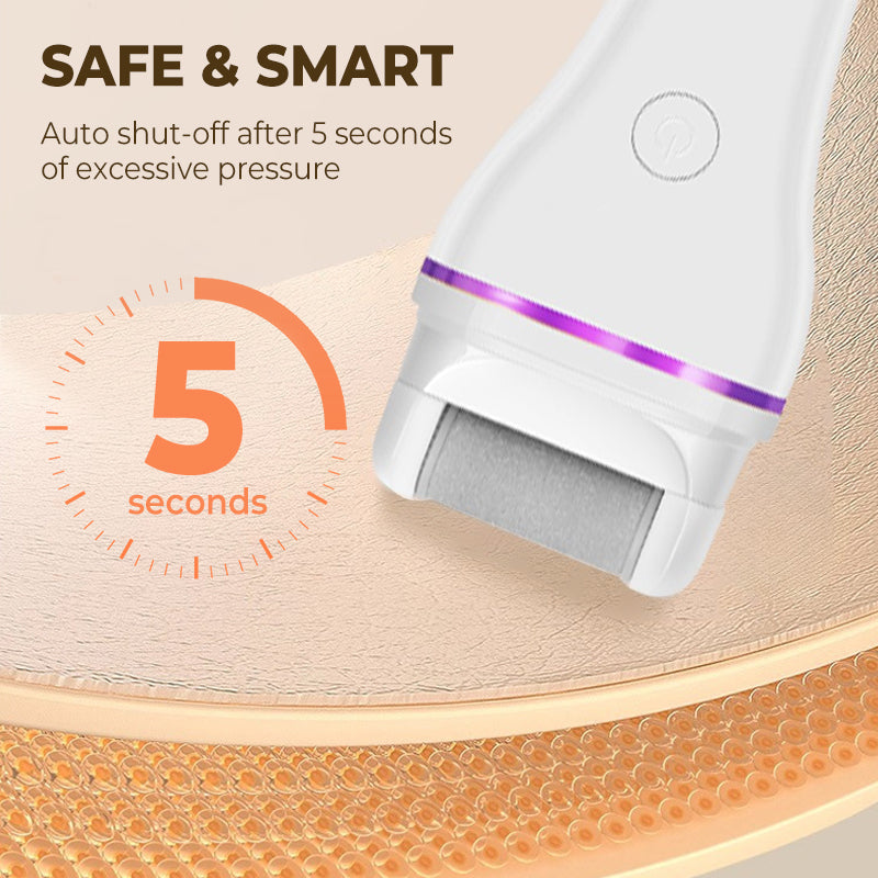 2-Speed Cordless Electric Callus Remover with 2 Replacement Heads