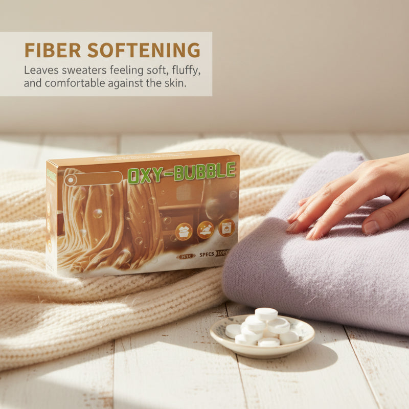 Sweater Revive Tablets – Anti-Shrink, Restores Softness & Safe for Colors 🧺