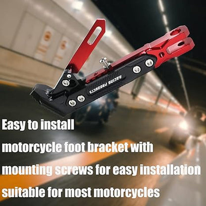 🏍️ Universal adjustable side stand for motorcycles – Fits all models, safe parking! 💪