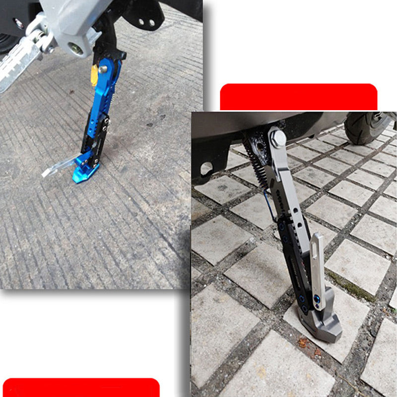 🏍️ Universal adjustable side stand for motorcycles – Fits all models, safe parking! 💪