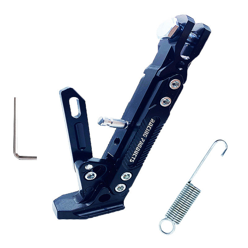 🏍️ Universal adjustable side stand for motorcycles – Fits all models, safe parking! 💪