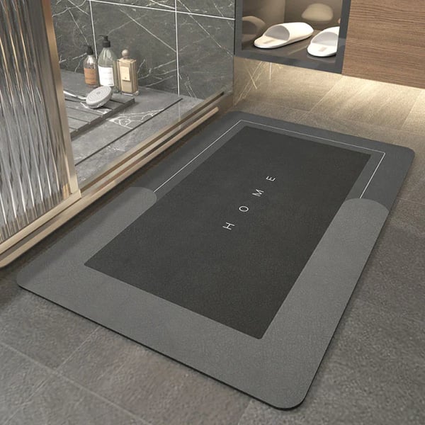 Diatomite Bath Mat, Water Absorbent Mat, 1 Count Non-slip Quick Drying Bathroom Mat, Soft Comfortable Bathroom Rug, Bathroom Accessories for Home Bathroom