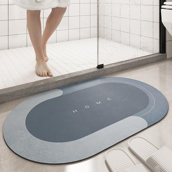 Diatomite Bath Mat, Water Absorbent Mat, 1 Count Non-slip Quick Drying Bathroom Mat, Soft Comfortable Bathroom Rug, Bathroom Accessories for Home Bathroom