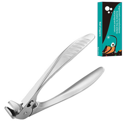 ✨🔥Stainless Steel Curved Nail Clipper – Ergonomic & Easy for Seniors