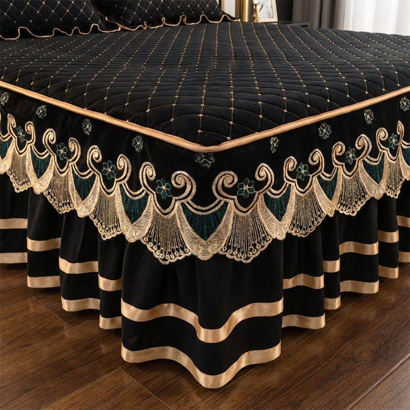 ⏳Limited-time 50% off⏰Ruffled Bed Sheet Skirt / Pillowcases🛏️