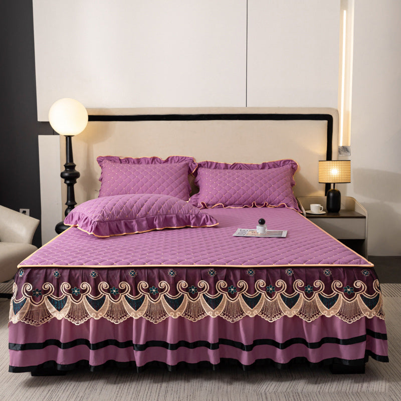 ⏳Limited-time 50% off⏰Ruffled Bed Sheet Skirt / Pillowcases🛏️