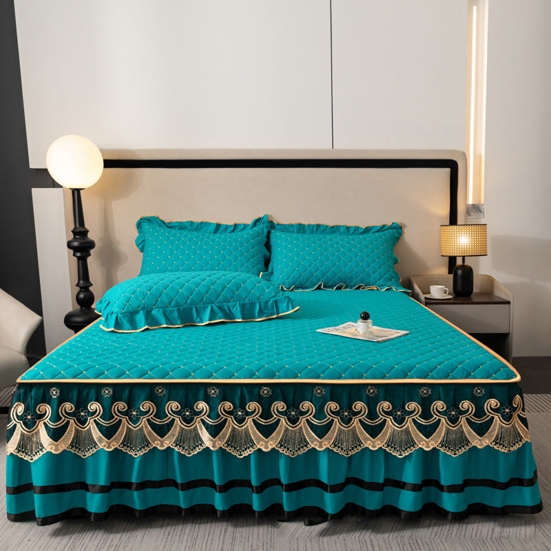 ⏳Limited-time 50% off⏰Ruffled Bed Sheet Skirt / Pillowcases🛏️