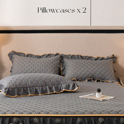 ⏳Limited-time 50% off⏰Ruffled Bed Sheet Skirt / Pillowcases🛏️