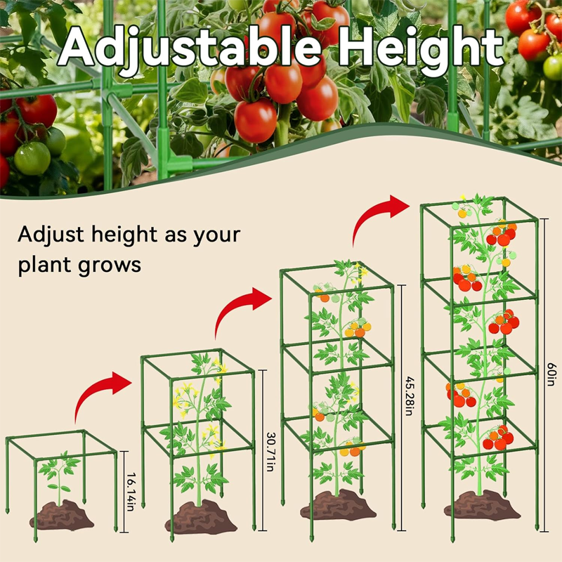 ✨ Adjustable Modular Plant Support Frame—Provides Sturdy Support for Thriving Climbing Plants! ✨
