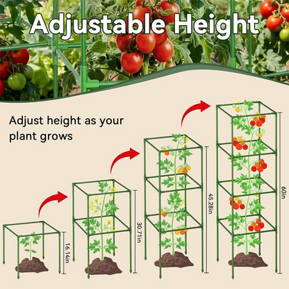 ✨ Adjustable Modular Plant Support Frame—Provides Sturdy Support for Thriving Climbing Plants! ✨