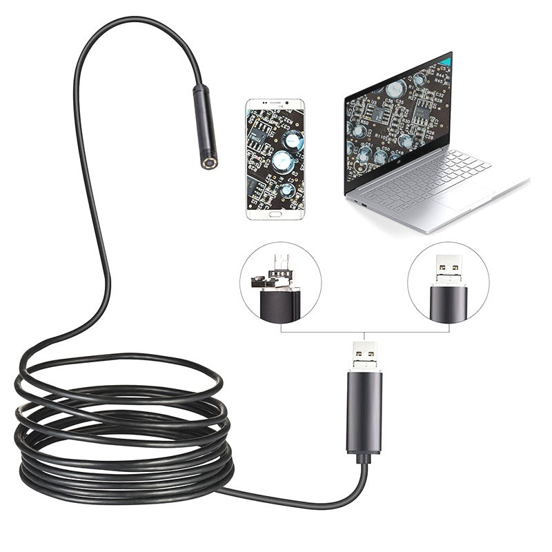 🔥3 In 1 Waterproof USB Endoscope Camera with LED