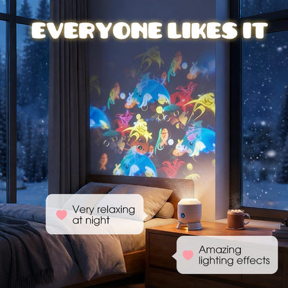 🥳2026 HOT SALE 50% OFF!💞50K+ SOLD!💥🌈Dynamic Rotating LED Light Projector – Calm & relaxation for your home. Gentle moving lights ease restless nights. Perfect for bedroom or living room. 🌙✨